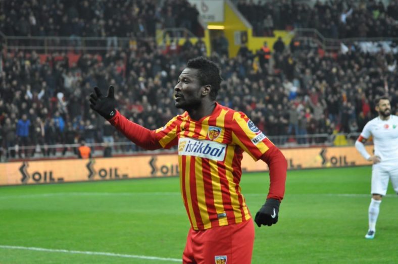 Main reason why Asamoah Gyan left Kayserispor camp in Antalya